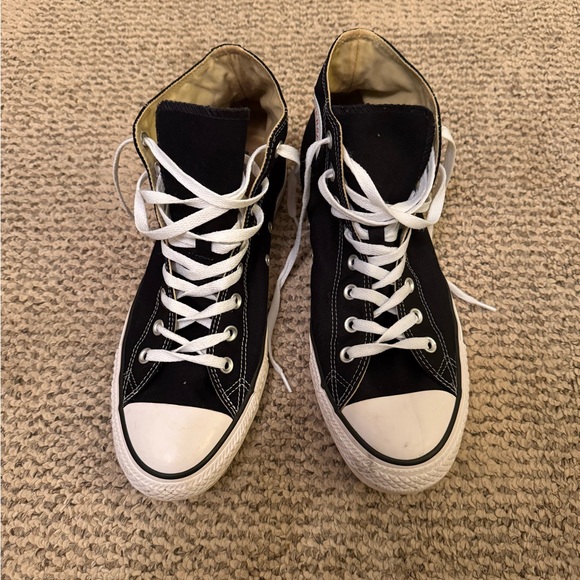 Converse Black and White High-Tops - Picture 2 of 4